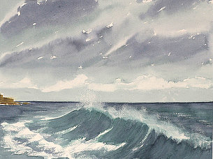 Brandungswelle (38 x 29 cm)