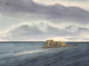 Schusteramboß im Meer (38 x 29 cm)