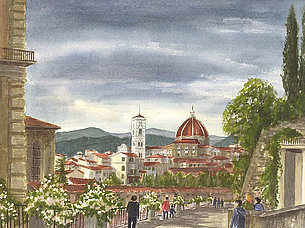 Garten Boboli Florenz (38 x 29 cm)